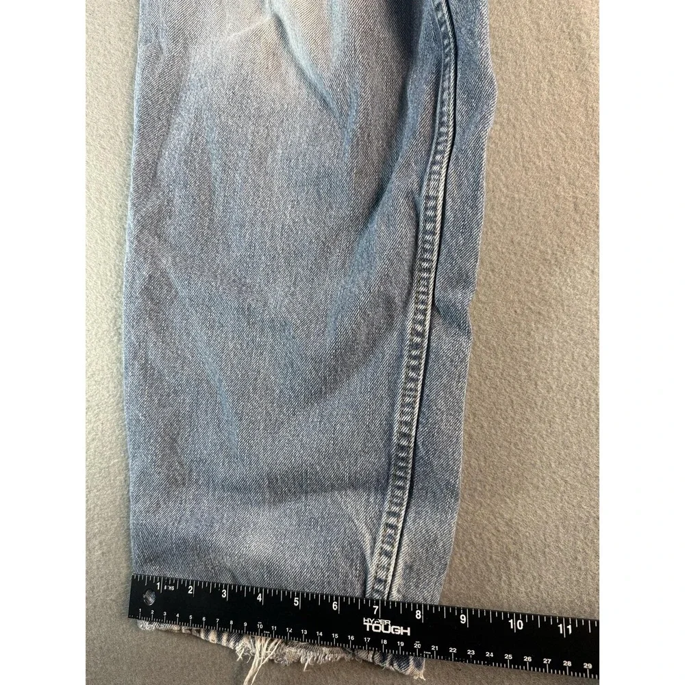 Levis 560 Jeans Mens 38x30 Blue Light Comfort Fit Relaxed Tapered Distressed Y2K